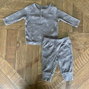 Dark grey 0-3 months carters pj set
